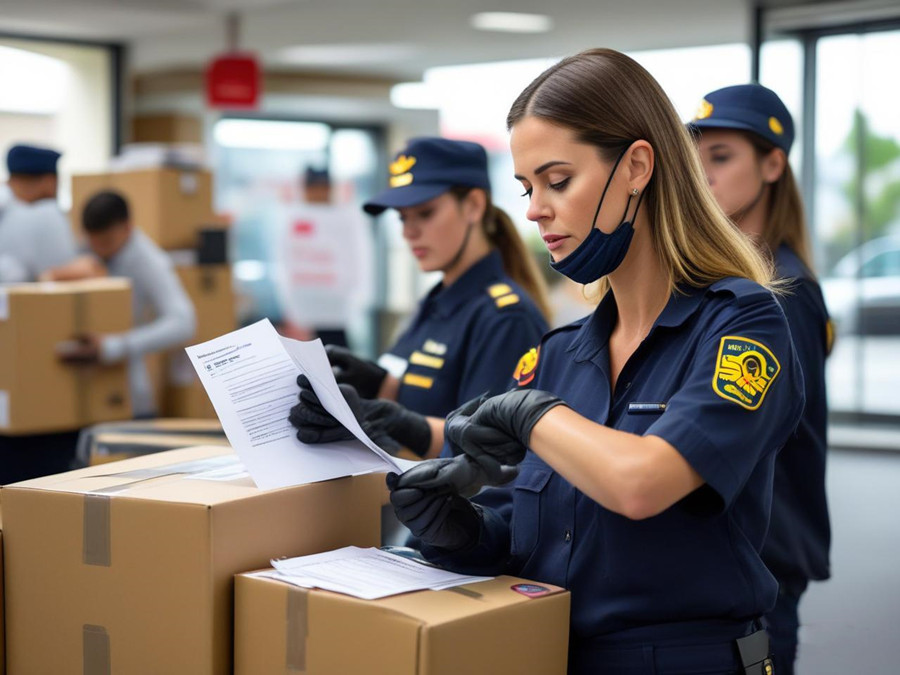 快遞正在接受澳洲海關檢查 快遞正在接受澳洲海關檢查