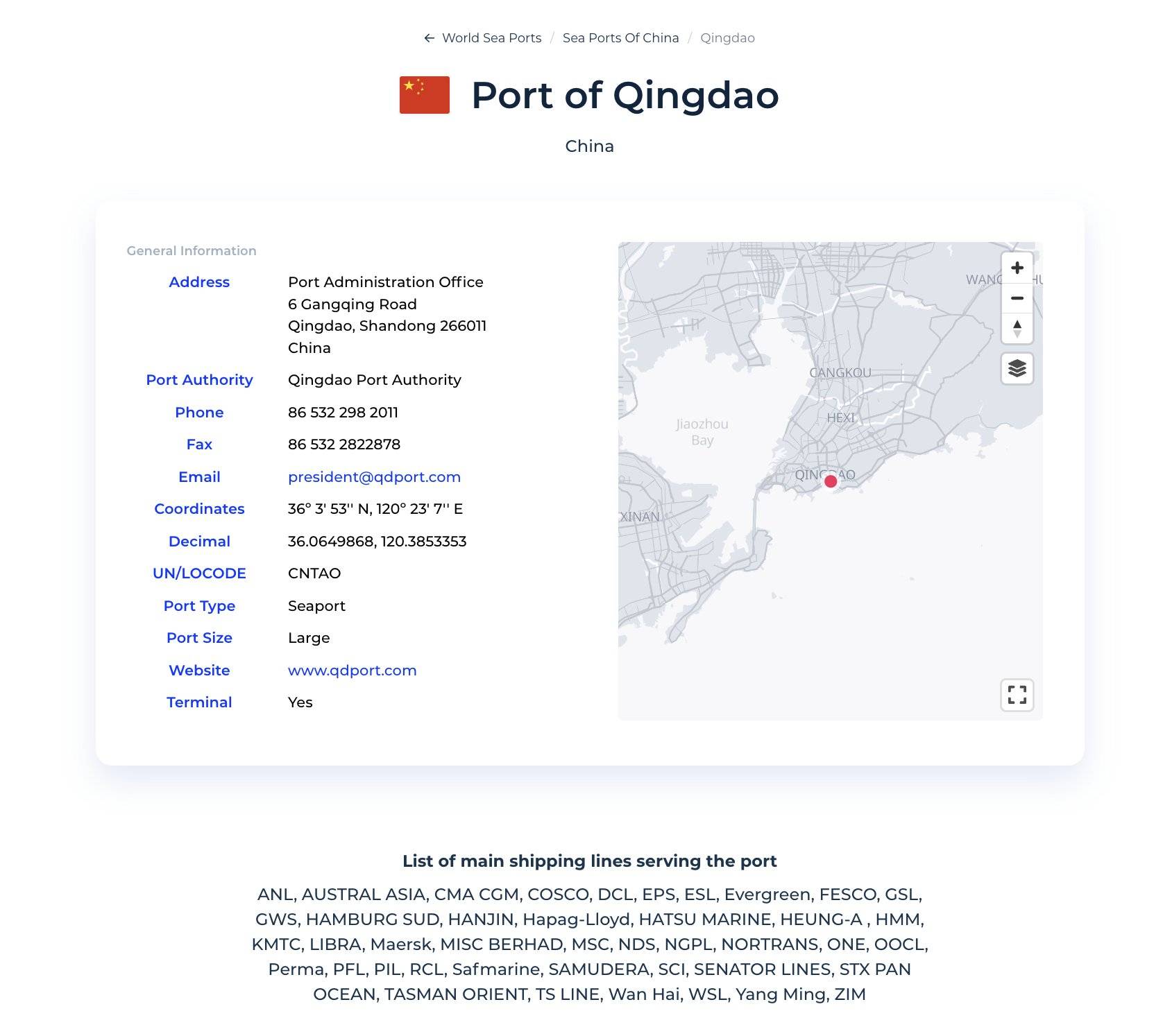 青島地圖位置 青島地圖位置